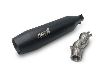 For Triumph Speed 400 Silver Stallion Exhaust Silencer Black