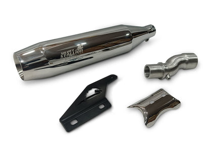 For Triumph Speed 400 Silver Stallion Exhaust Silencer Polished