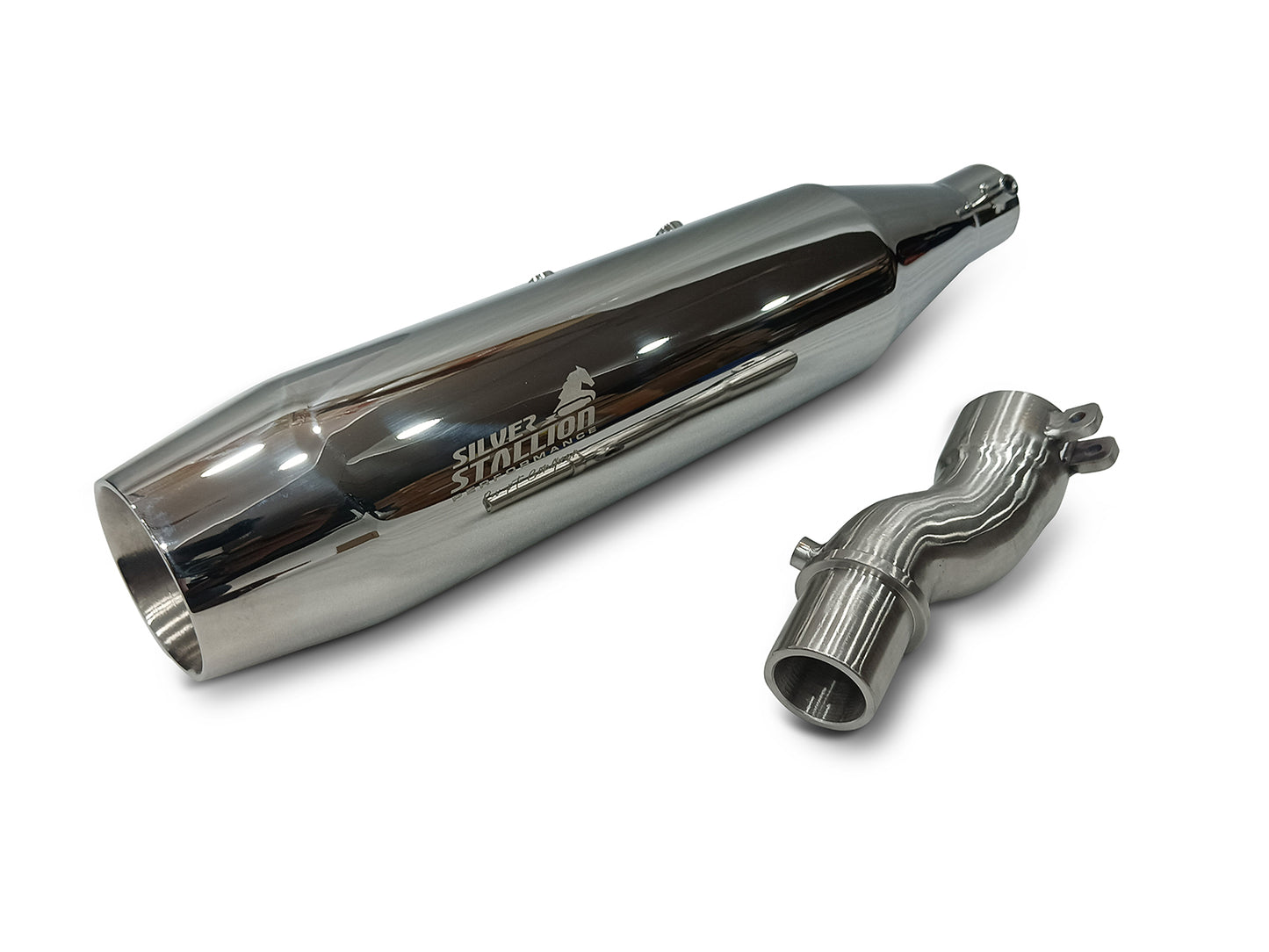 For Triumph Speed 400 Silver Stallion Exhaust Silencer Polished