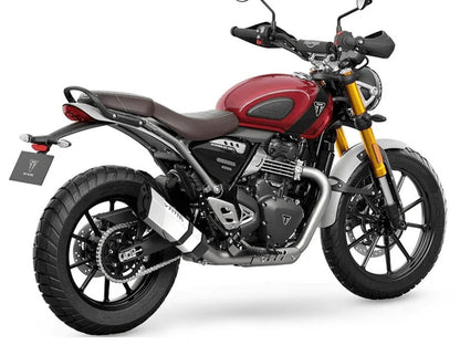 For Triumph Speed 400 ROGUE 2.0 Exhaust Silencer Black & Silver