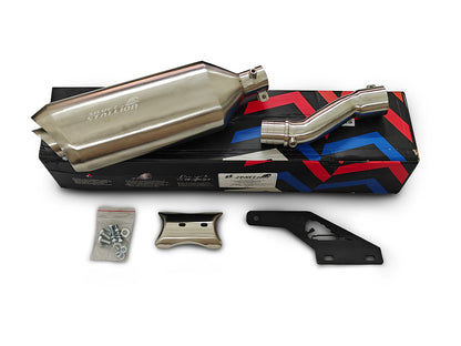 For Triumph Speed T4 Blaze Plus Silver Stallion Exhaust Silencer Matt Finish