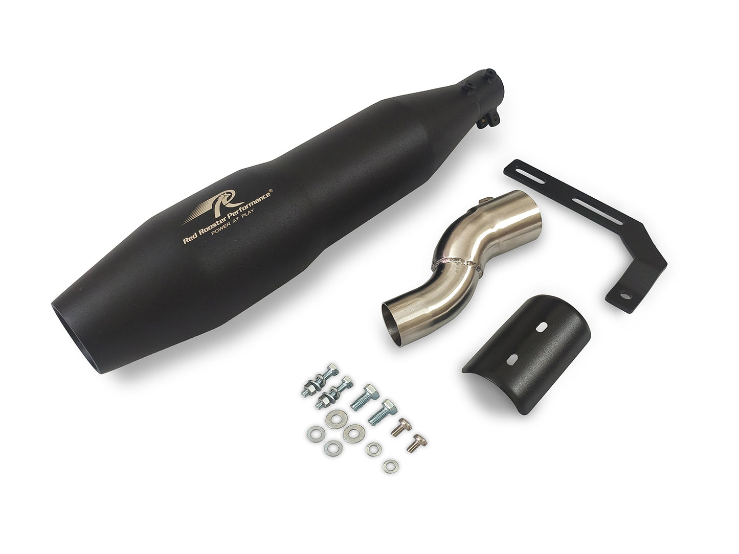 For Triumph Speed 400 Red Rooster Blaze Exhaust Silencer Black