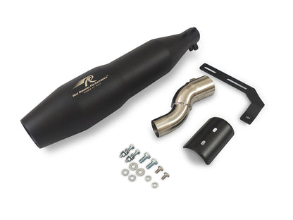 For Triumph Speed 400 Red Rooster Blaze Exhaust Silencer Black