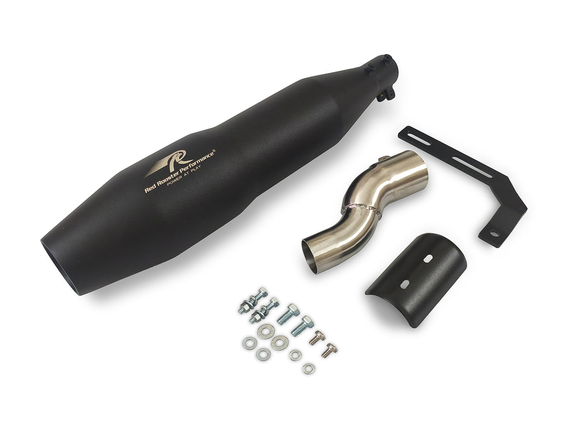 For Triumph Speed T4 Red Rooster Blaze Exhaust Silencer Black
