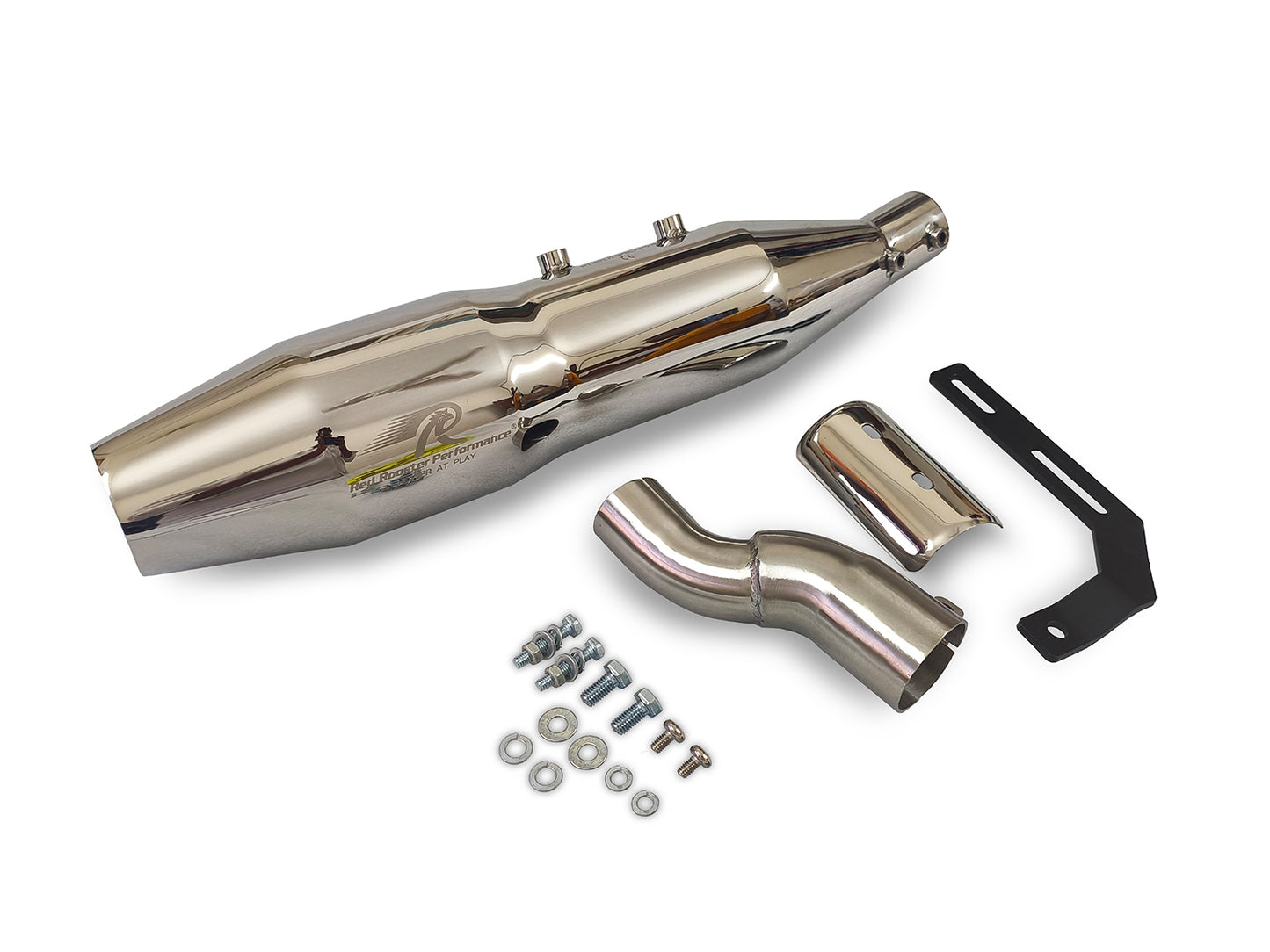 For Triumph Speed T4 Red Rooster Blaze Exhaust Silencer Polish