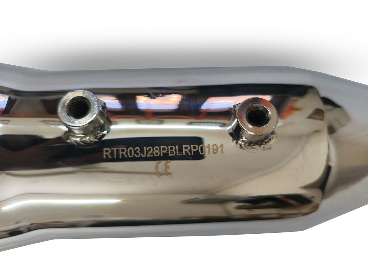 For Triumph Speed T4 Red Rooster Blaze Exhaust Silencer Polish