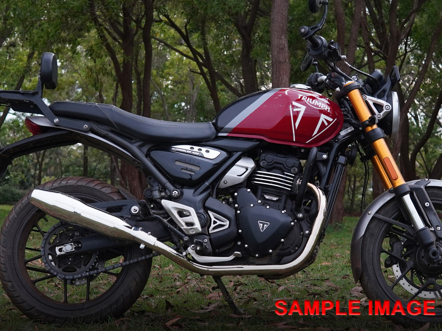 For Triumph Speed 400 Red Rooster Blaze Header Pipe Bend Pipe Black