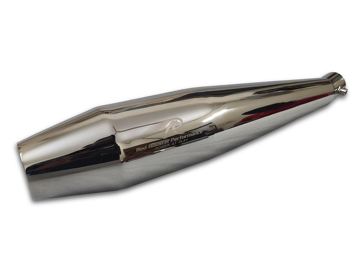 For Honda H'ness CB 350 Red Rooster Pegasus Exhaust Silencer Polish