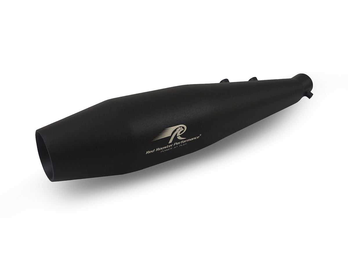 For Honda H'ness CB 350 Red Rooster Pegasus Exhaust Silencer, Black