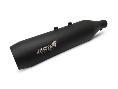  For Royal Enfield Himalayan 411 Silver Stallion SS Exhaust Silencer Black