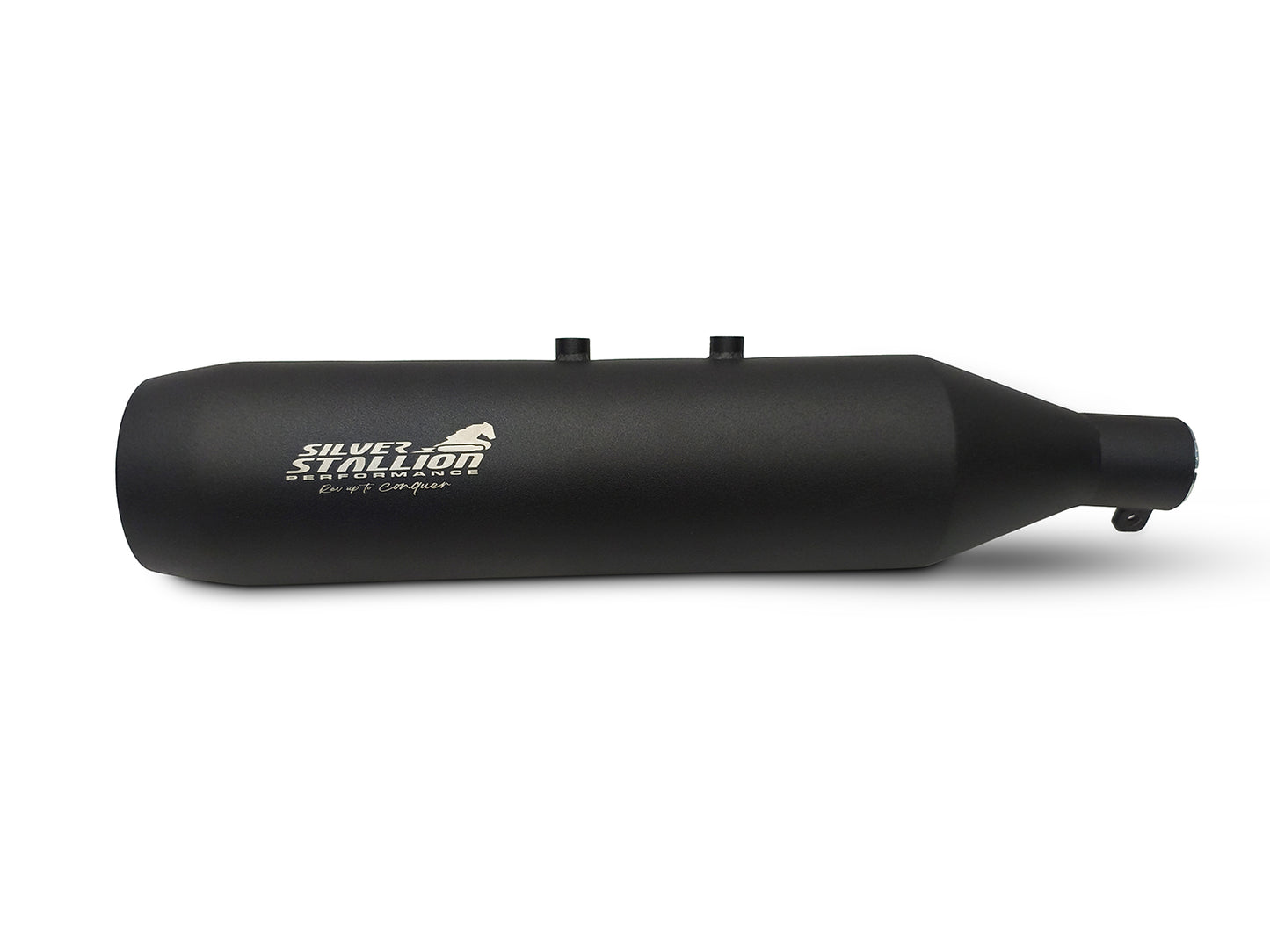  For Royal Enfield Himalayan 411 Silver Stallion SS Exhaust Silencer Black
