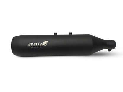  For Royal Enfield Himalayan 411 Silver Stallion SS Exhaust Silencer Black