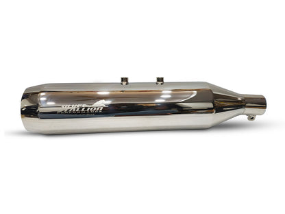 For Royal Enfield Himalayan 411 Silver Stallion SS Exhaust Silencer Silver