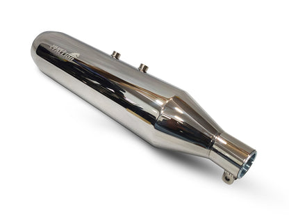 For Royal Enfield Himalayan 411 Silver Stallion SS Exhaust Silencer Silver