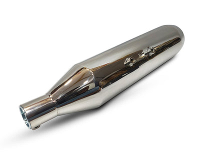 For Royal Enfield Himalayan 411 Silver Stallion SS Exhaust Silencer Silver
