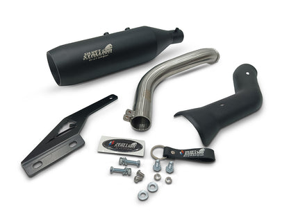 For Royal Enfield New Himalayan 450 Silver Stallion Exhaust Silencer Black