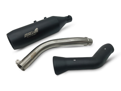 For Royal Enfield New Himalayan 450 Silver Stallion Exhaust Silencer Black