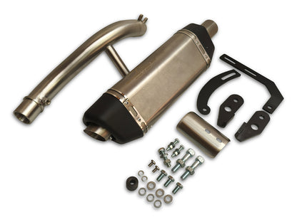 For Royal Enfield Himalayan 450 Vertex Pro Red Rooster Exhaust Silencer With Bend Pipe