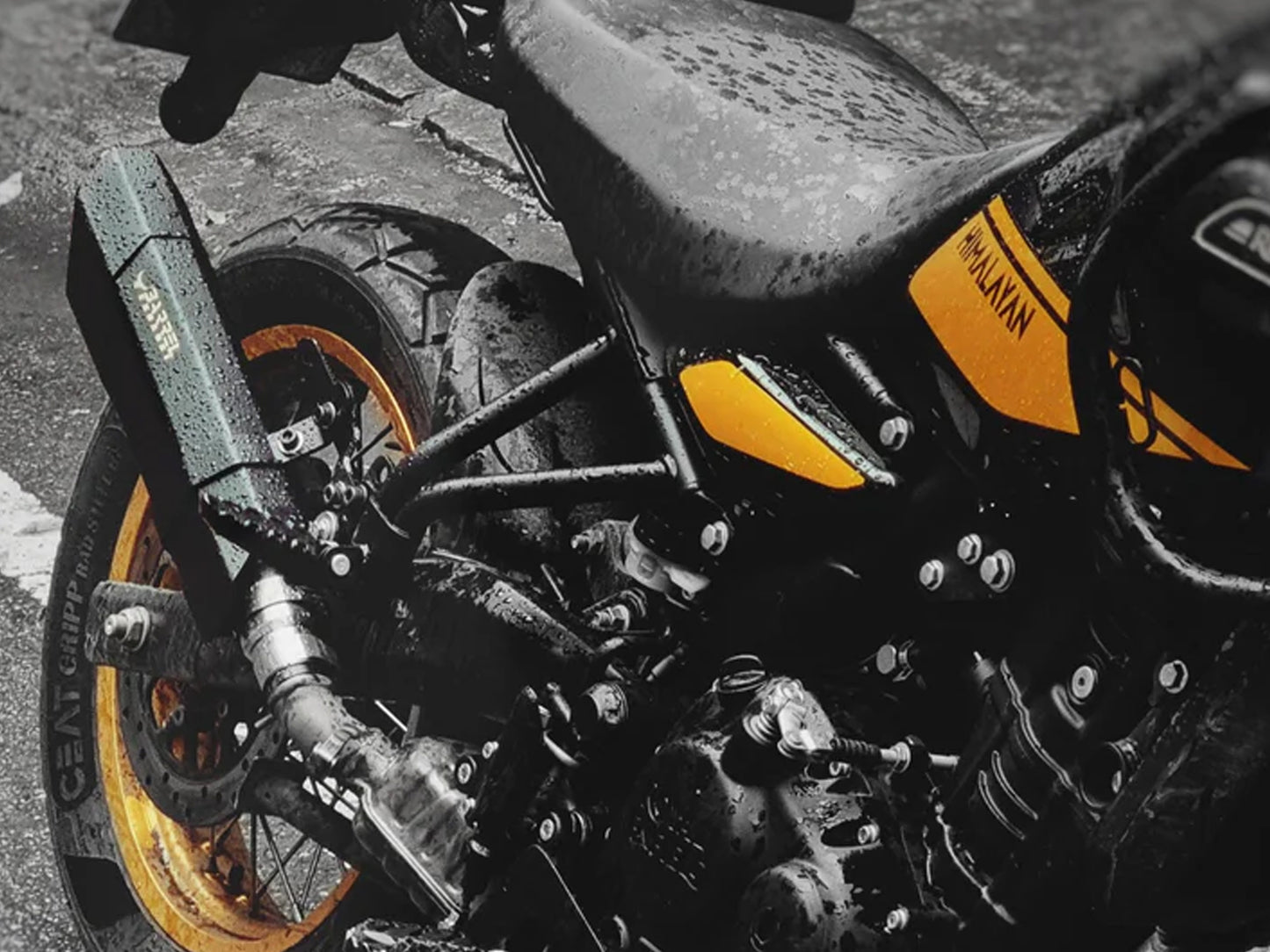 For Royal Enfield New Himalayan 450 ROGUE 2.0 Exhaust Silencer Black