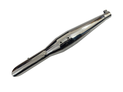 For Royal Enfield New Bullet 350 Red Rooster Rumler ACE S S Exhaust Silencer Polish