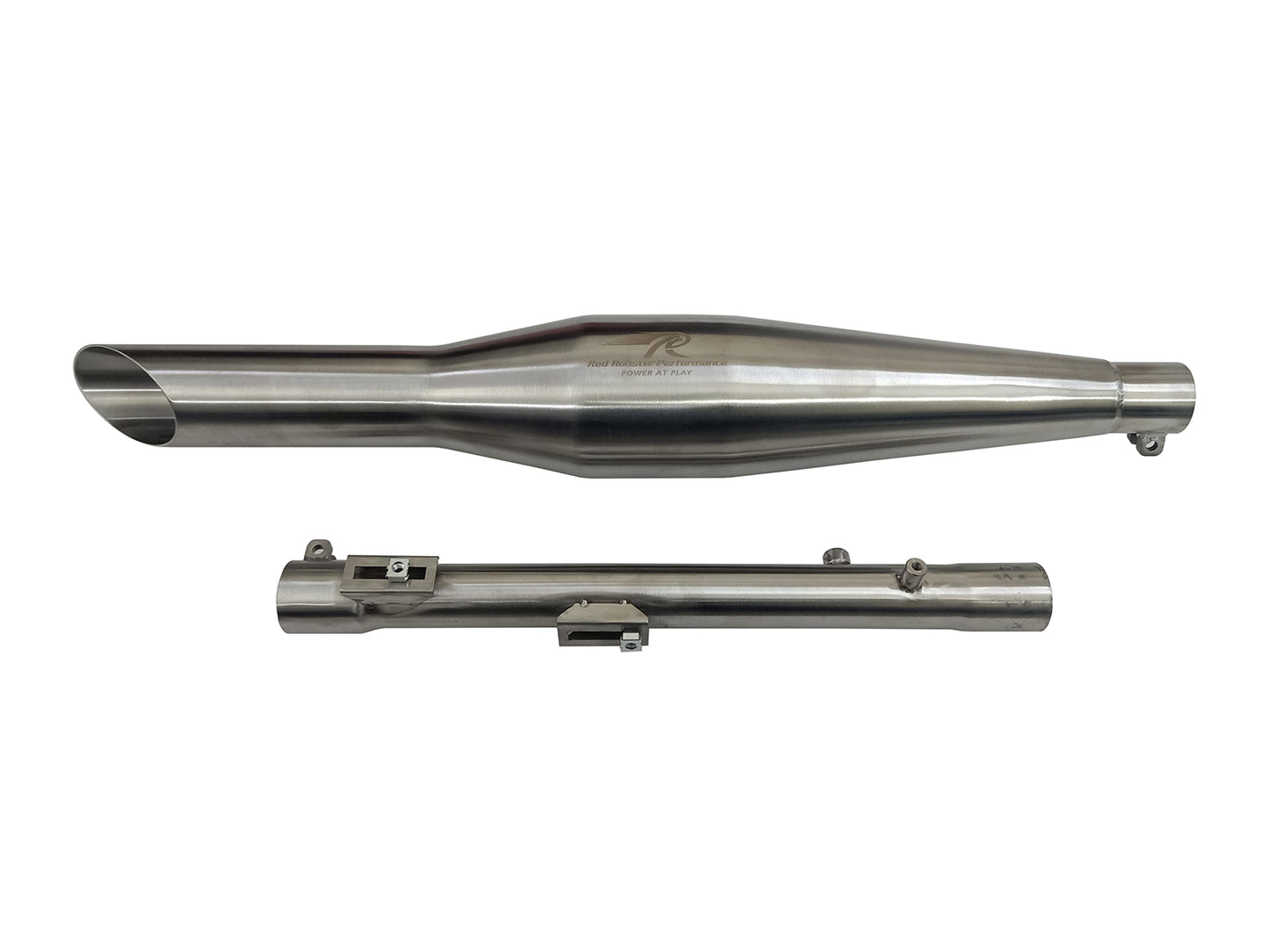 For Royal Enfield New Bullet 350 Red Rooster Rumler ACE S S Exhaust Silencer Matt