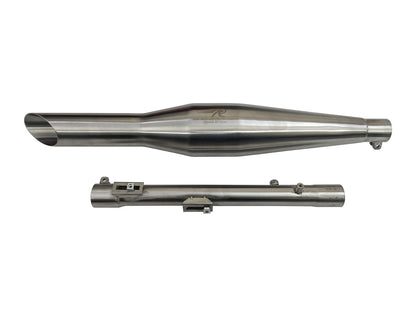 For Royal Enfield New Bullet 350 Red Rooster Rumler ACE S S Exhaust Silencer Matt