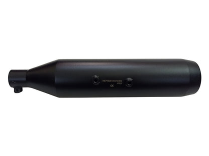 For Royal Enfield New Bullet 350 Red Rooster Polestar Pro Exhaust Silencer & Pipe Black