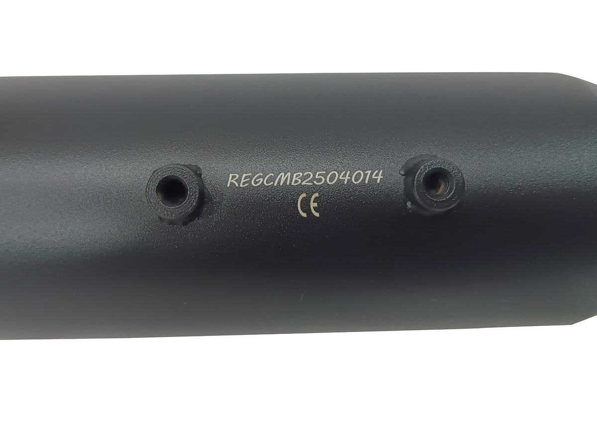 For Royal Enfield New Bullet 350 Silver Stallion Exhaust Silencer, Black
