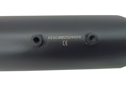 For Royal Enfield New Bullet 350 Silver Stallion Exhaust Silencer, Black