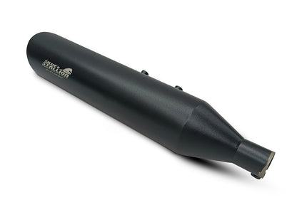 For Royal Enfield New Bullet 350 Silver Stallion Exhaust Silencer, Black