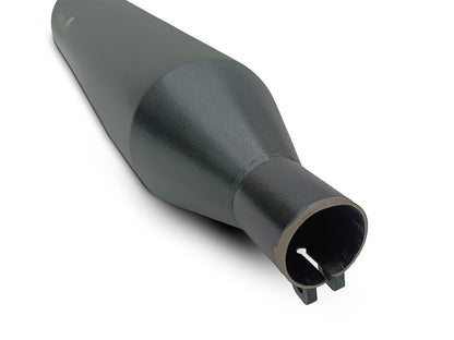 For Royal Enfield New Bullet 350 Silver Stallion Exhaust Silencer, Black
