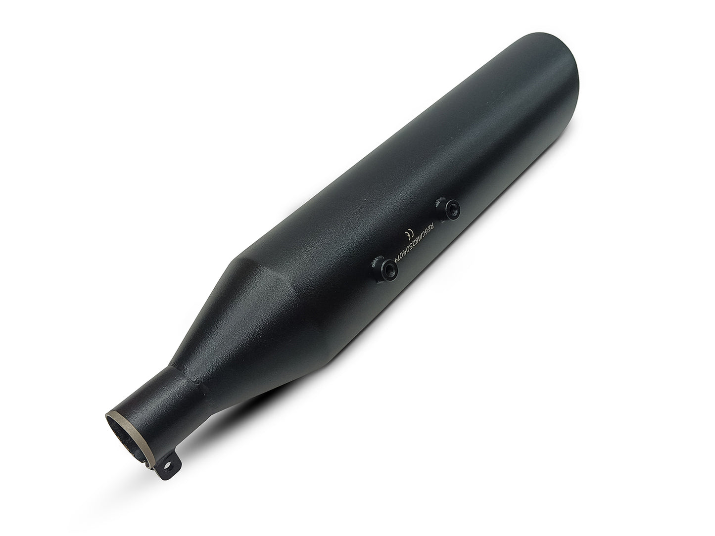 For Royal Enfield New Bullet 350 Silver Stallion Exhaust Silencer, Black