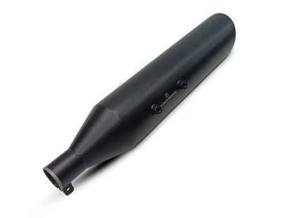 For Royal Enfield New Bullet 350 Silver Stallion Exhaust Silencer, Black