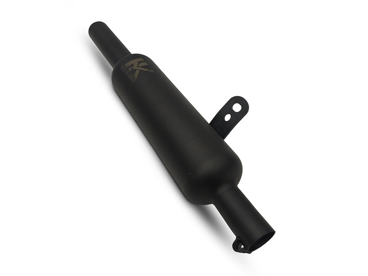 For Royal Enfield New Bullet 350 Indori Black Exhaust Silencer 2023-2026