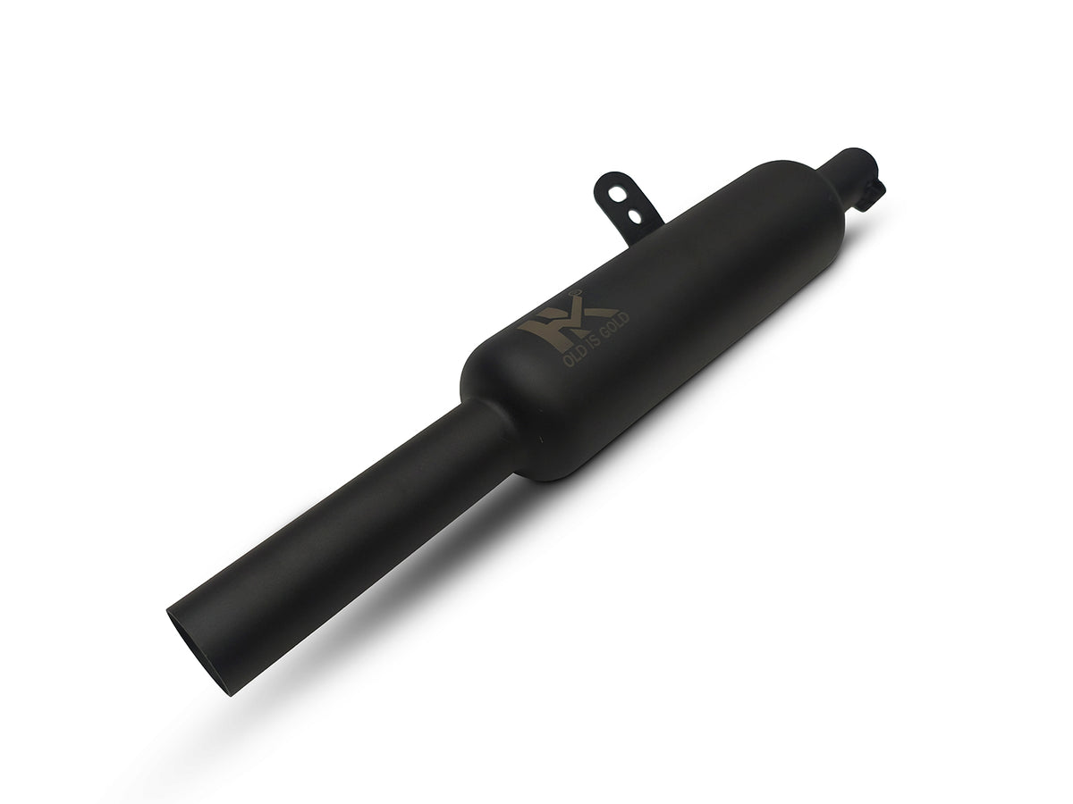 For Royal Enfield New Bullet 350 Indori Black Exhaust Silencer 2023-2026