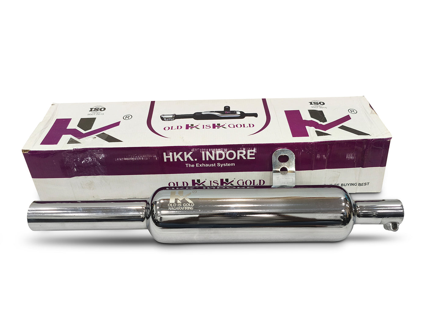 For Royal Enfield New Bullet 350 Indori Chromed Silencer 2023-2026