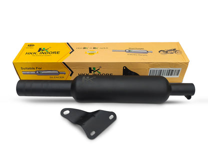 For Royal Enfield New Bullet 350 Empty Loud Silencer 2023-2026 Black