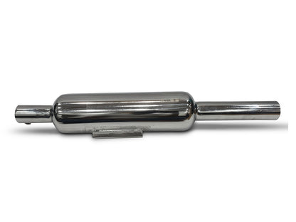 For Royal Enfield New Bullet 350 Empty Loud Silencer 2023-2026 Chromed