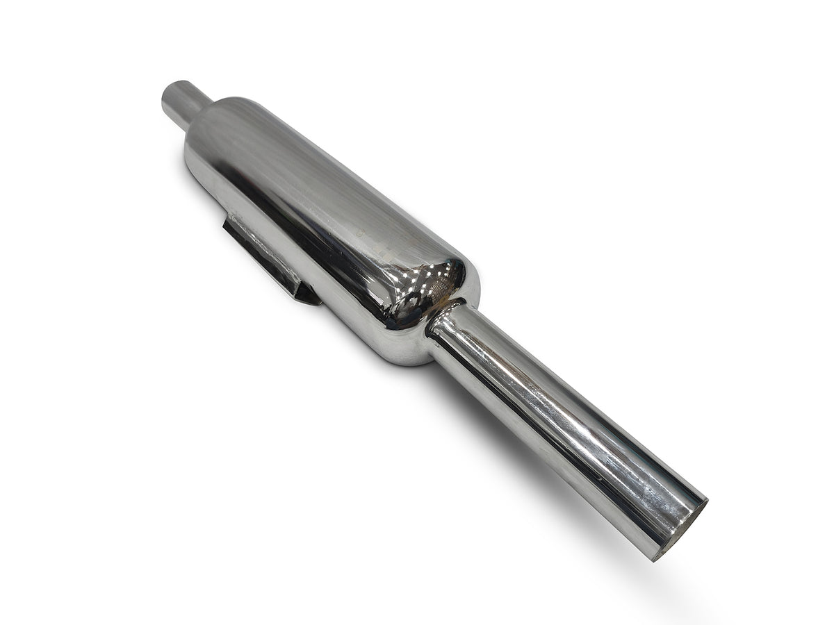 For Royal Enfield New Bullet 350 Empty Loud Silencer 2023-2026 Chromed