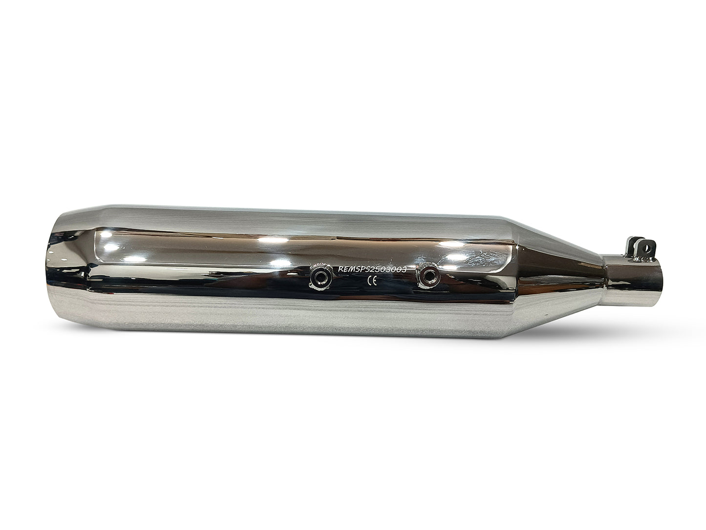 For Royal Enfield Meteor 350 Silver Stallion Exhaust Silencer, Polished
