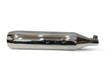 For Royal Enfield Meteor 350 Silver Stallion Exhaust Silencer, Polished