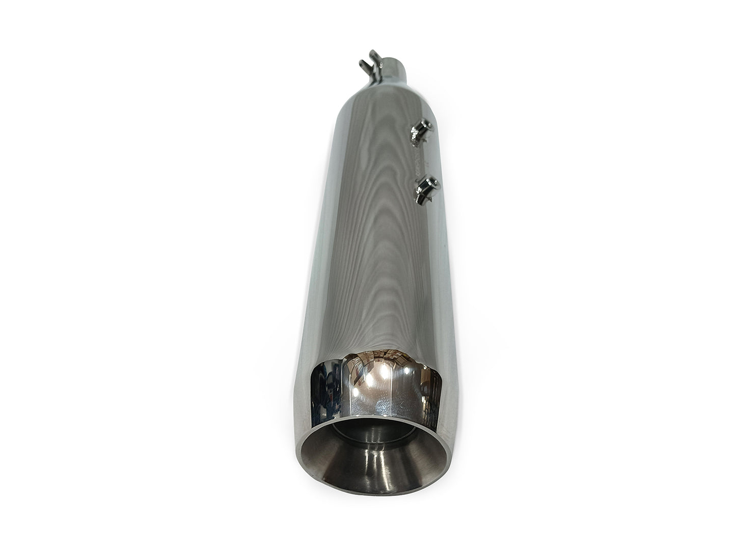 For Royal Enfield Meteor 350 Silver Stallion Exhaust Silencer, Polished