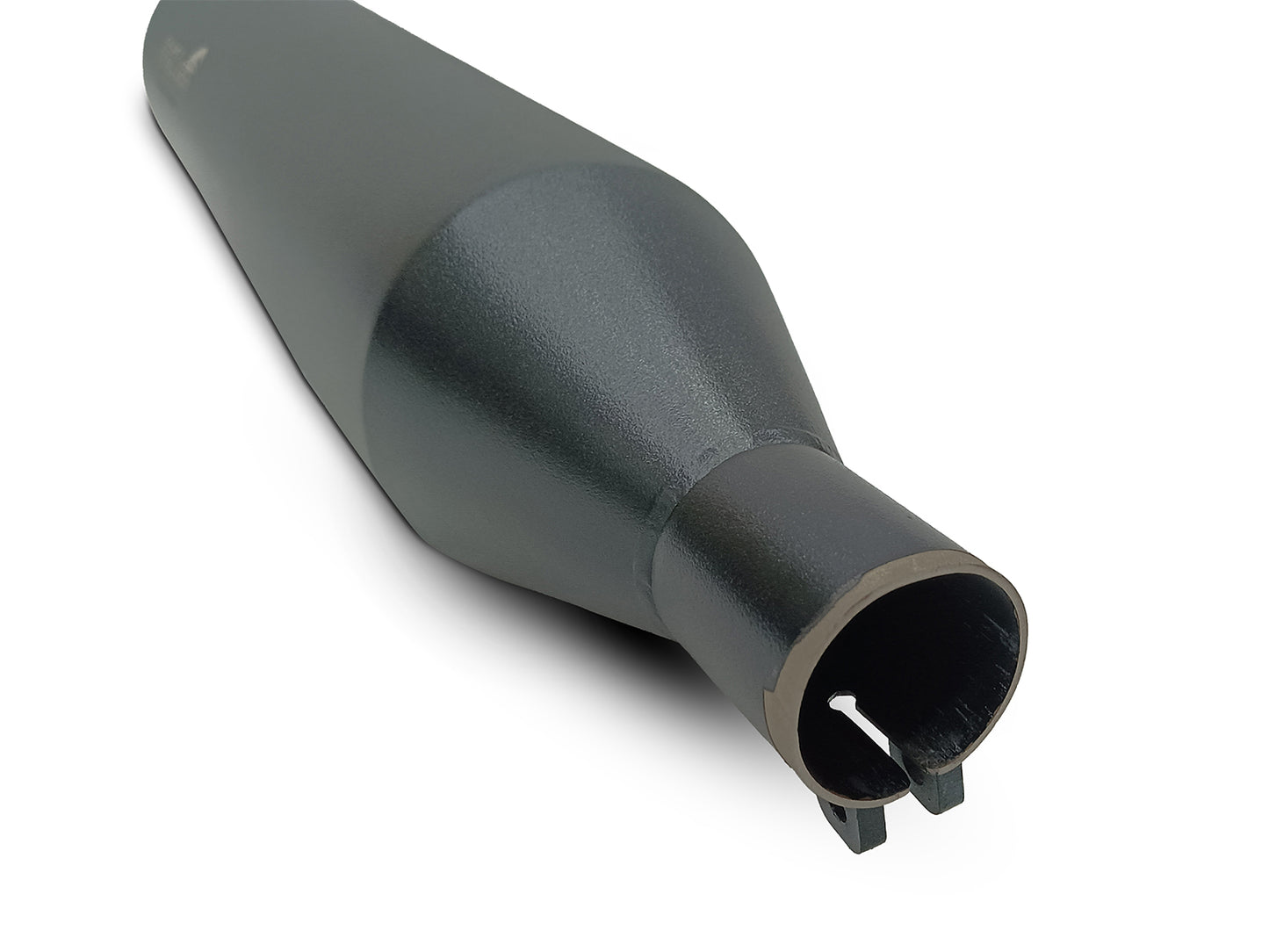For Royal Enfield Meteor 350 Silver Stallion Exhaust Silencer, Black