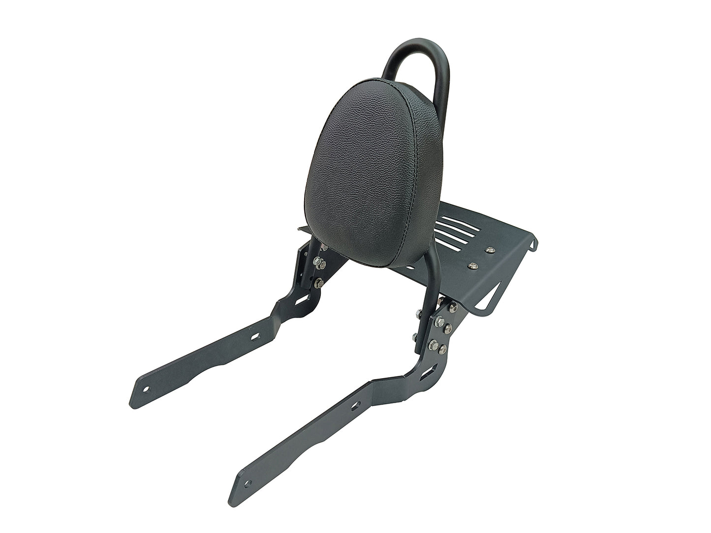 For Royal Enfield Classic 650 Sissy Bar Backrest With Luggage Rack Black