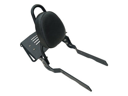 For Royal Enfield Classic 650 Sissy Bar Backrest With Luggage Rack Black