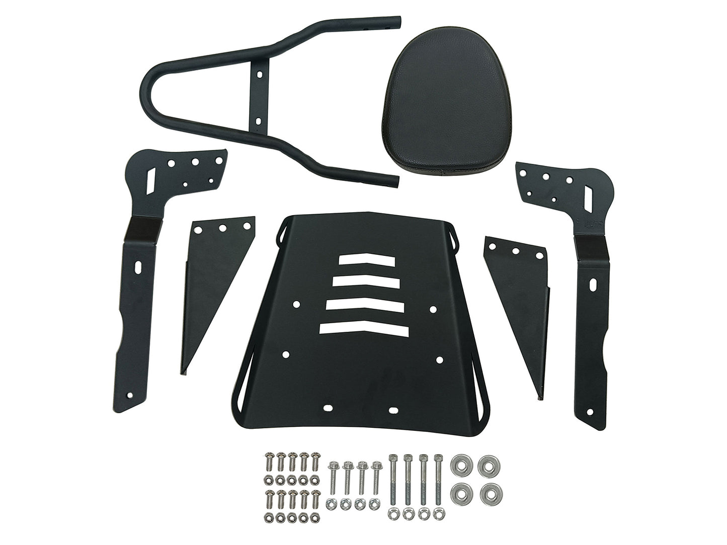 For Royal Enfield Classic 650 Sissy Bar Backrest With Luggage Rack Black
