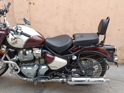 For Royal Enfield Classic 650 Sissy Bar With Backrest Black