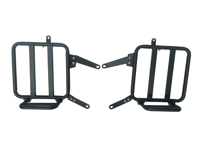 For Royal Enfield Classic 650 Genuine Leather Pannier Saddle Bags & Mounting D21