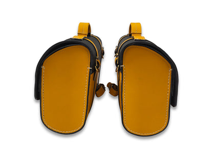 For Royal Enfield Classic 650 Pannier Bags With Tank Pouch & Mounting D28