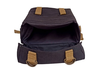 For Royal Enfield Classic 650 Military Pannier Bags Black & Golden With Mounting
